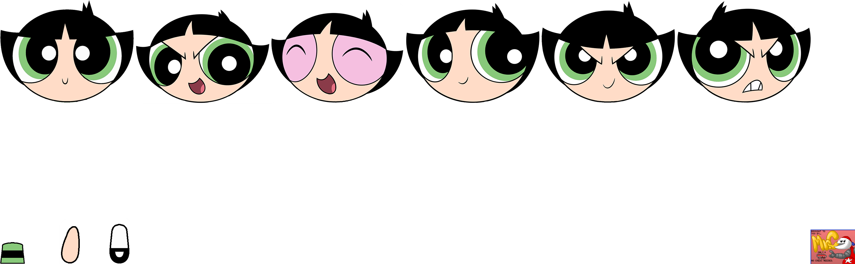 Powerpuff Girls Expressions Sequence