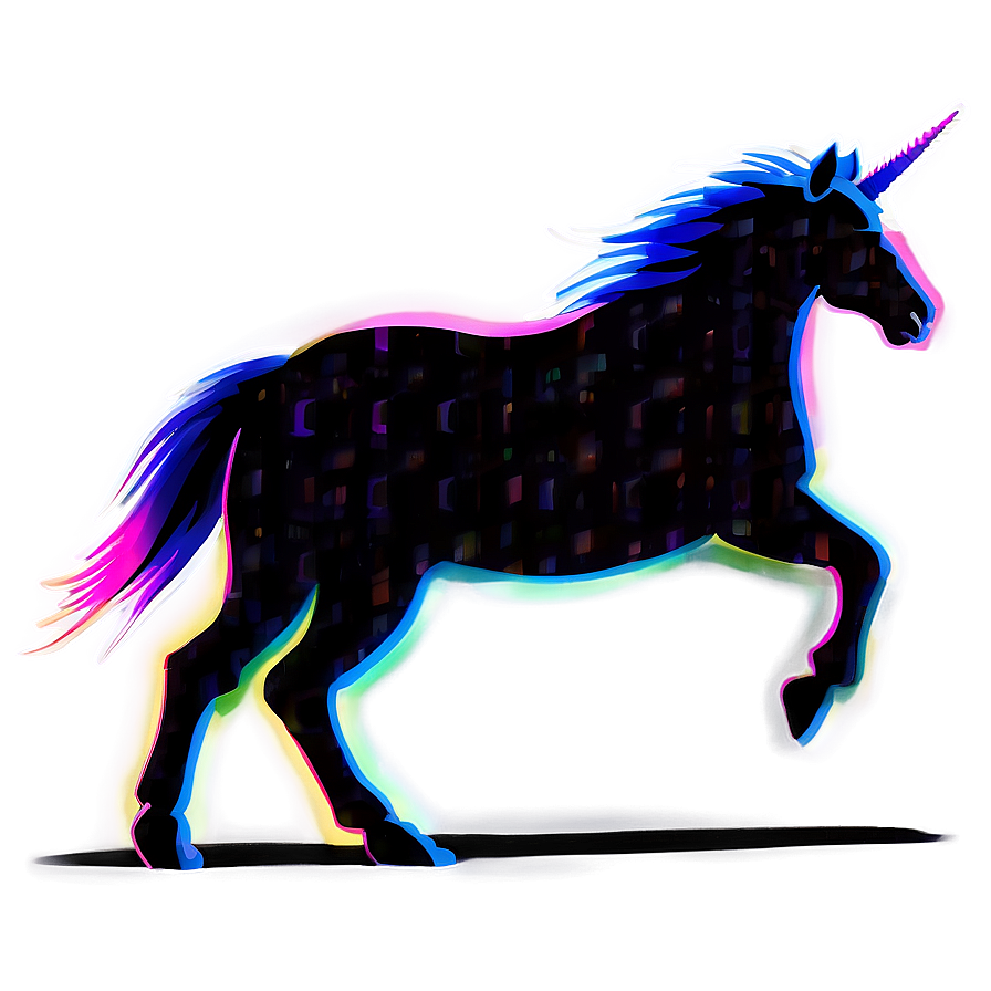 Prancing Unicorn Silhouette Png Vsp