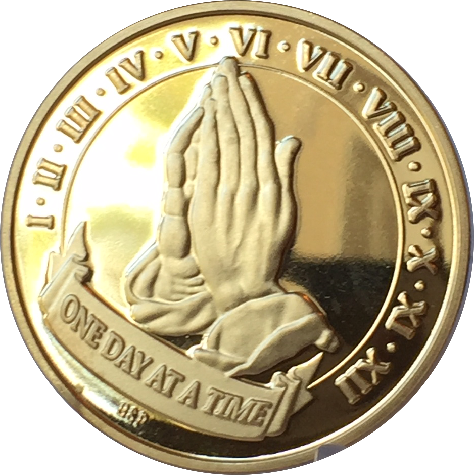 Praying Hands Coin One Dayata Time