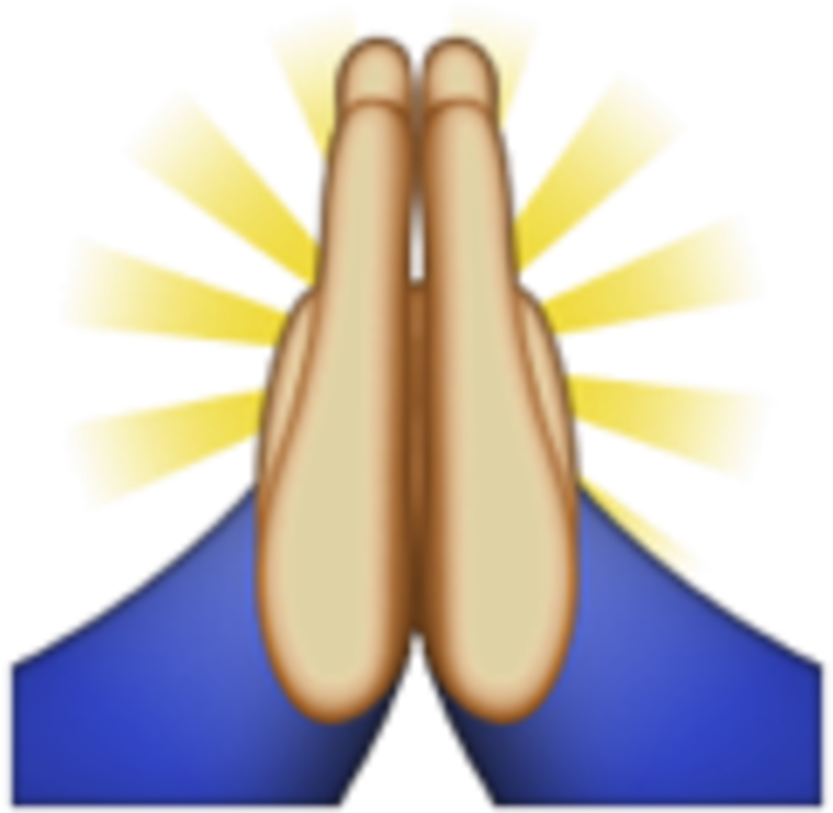 Praying Hands Emoji Illustration