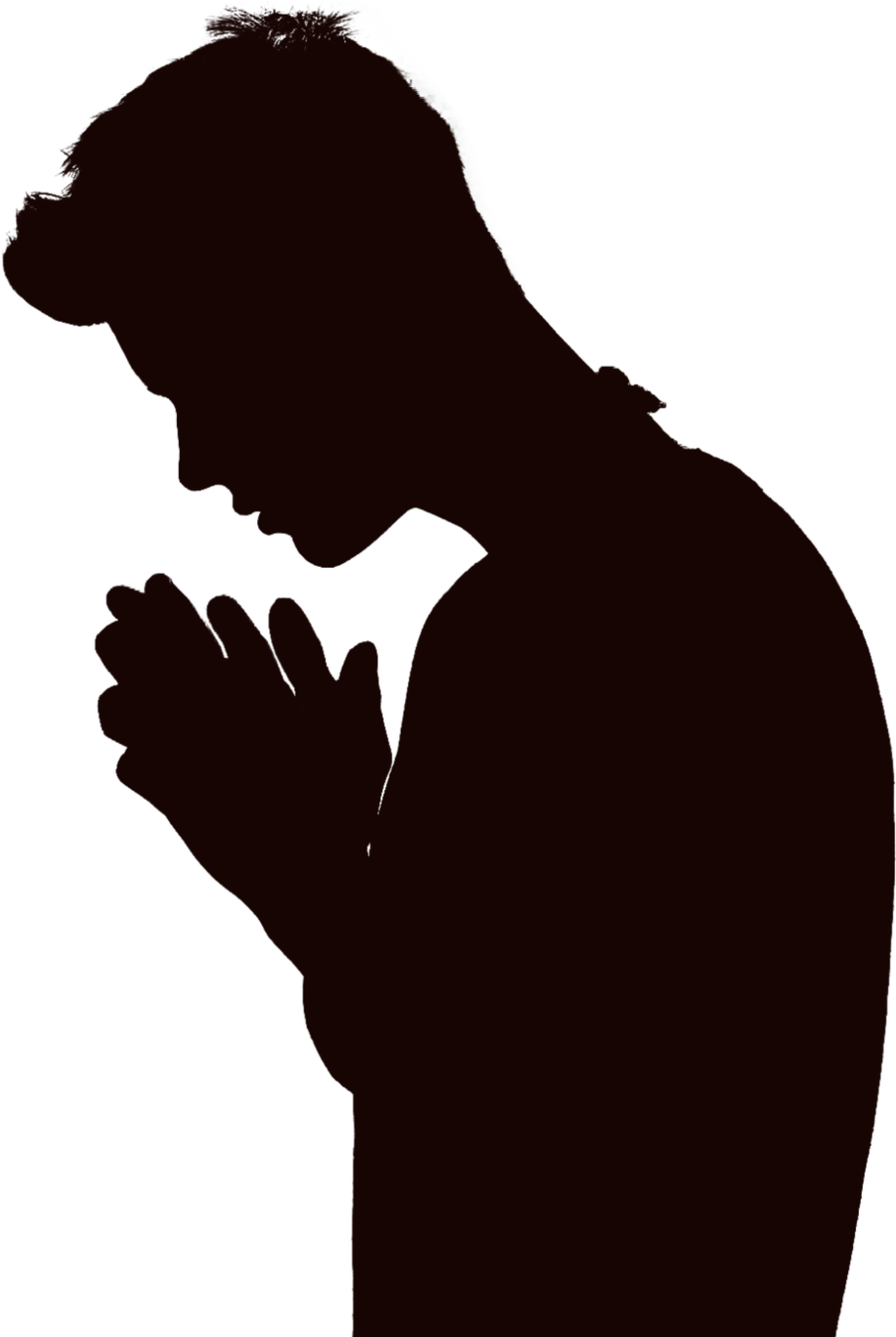 Praying Man Silhouette