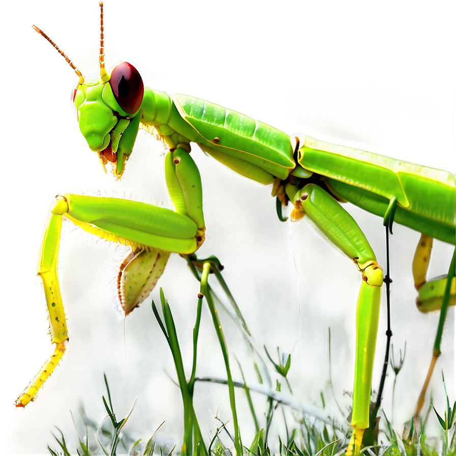 Praying Mantis In Grass Png Ooi34