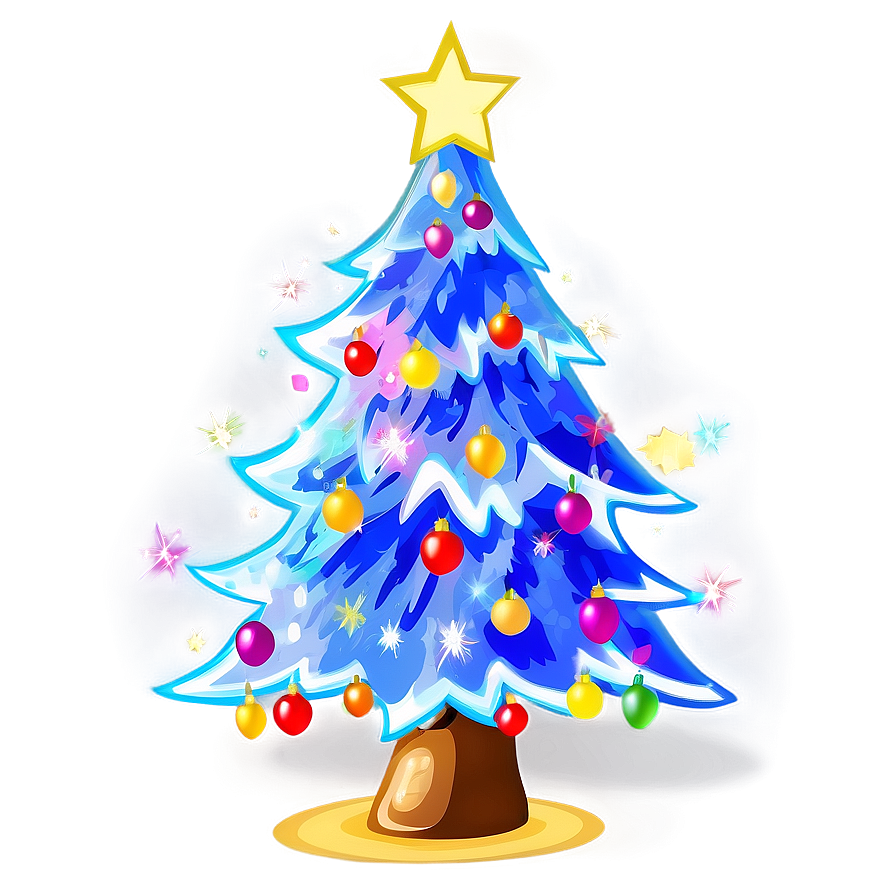 Precious Christmas Tree Illustration Png Xqc