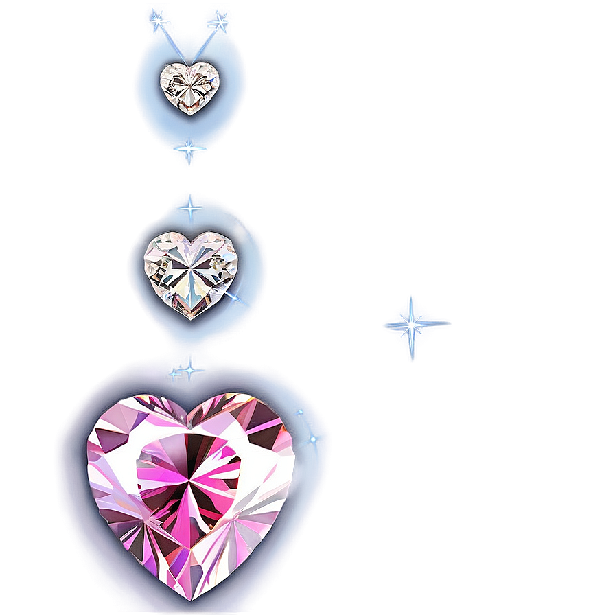 Precious Pink Heart Diamond Png Ewc