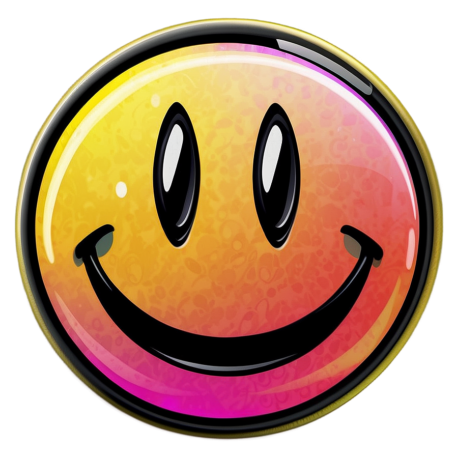 Preppy Smiley Face For Stickers Png 06202024