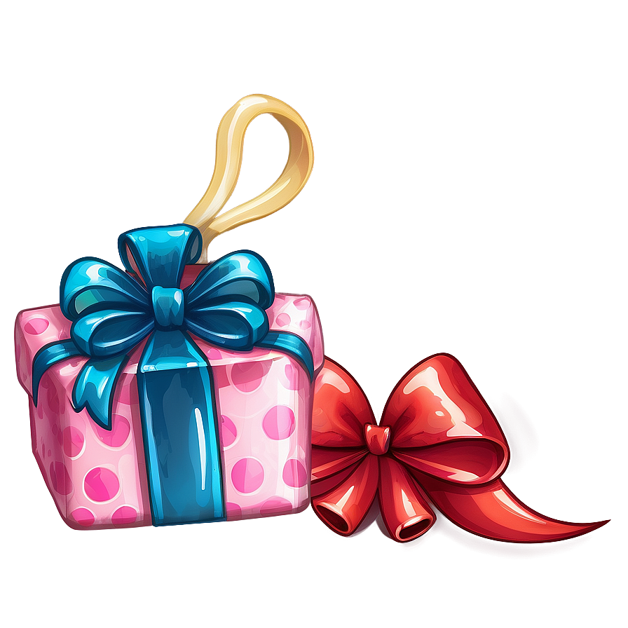 Present With Ribbon Png 64