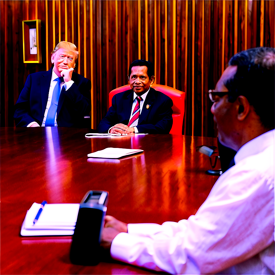 President In Cabinet Meeting Png 06132024