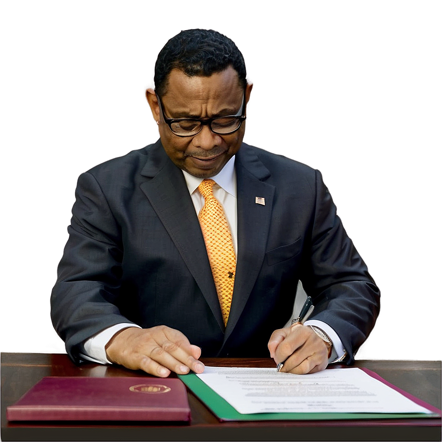 President Signing Document Png 06132024