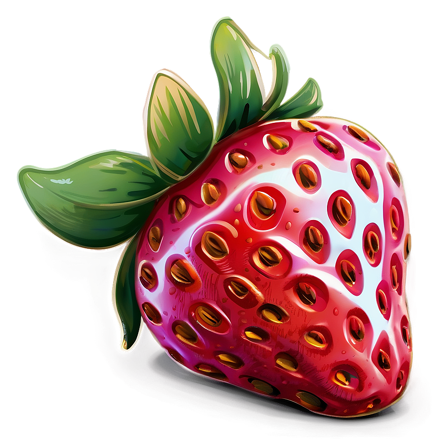 Pretty Strawberry Sketch Png 79