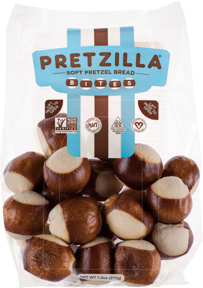 Pretzilla Soft Pretzel Bread Bites Packaging
