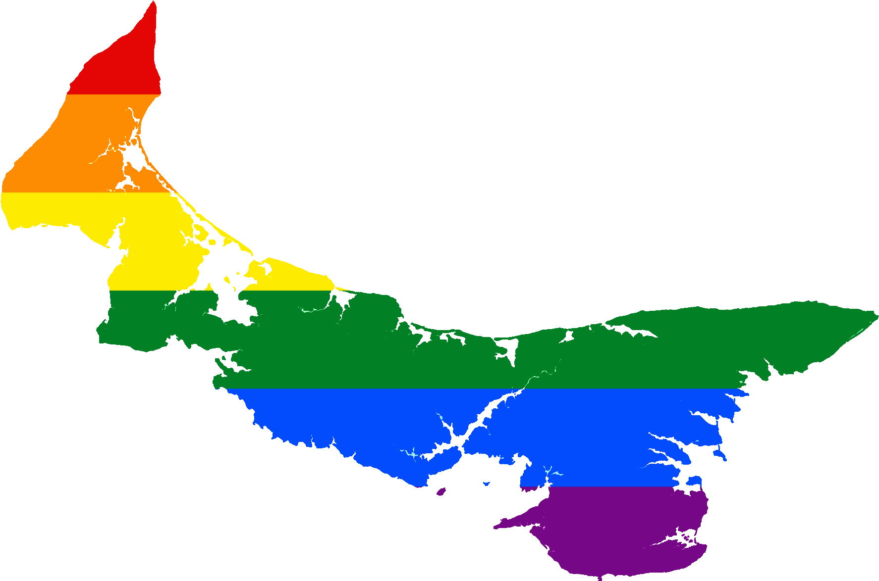 Pride Colored Mapof Ontario