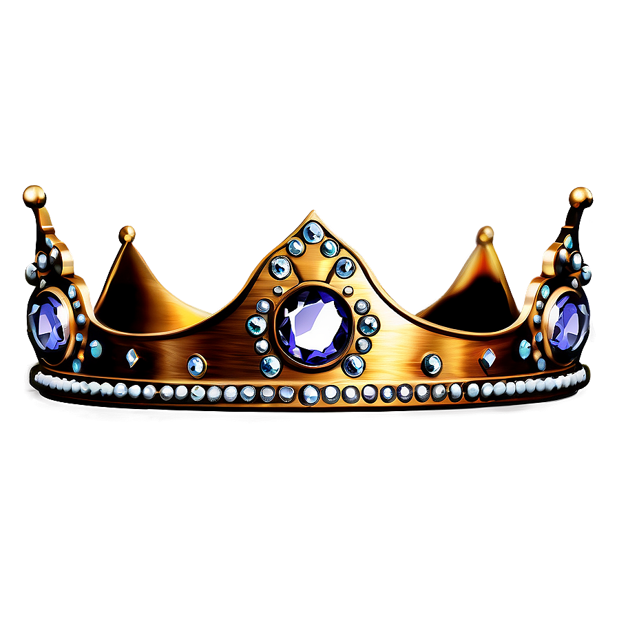 Prince Crown With Gems Png Veb