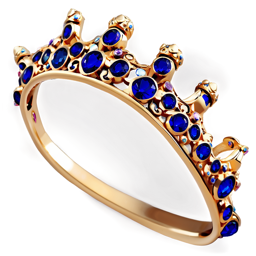 Prince Crown With Sapphires Png Lli18