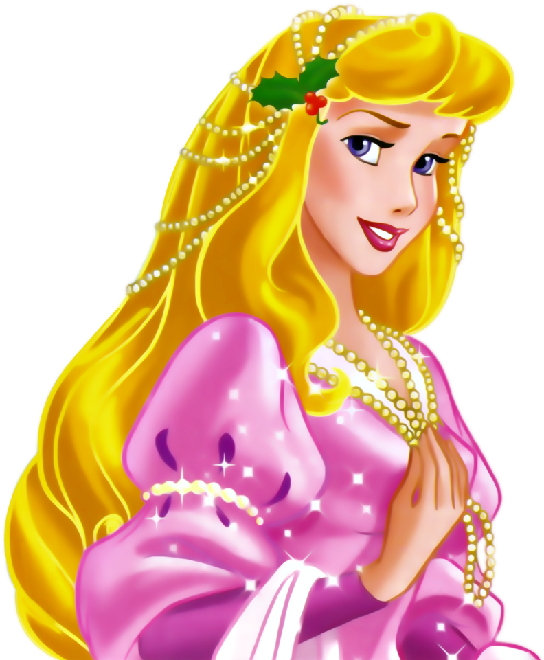 Princess Aurora Pink Dress Illustration