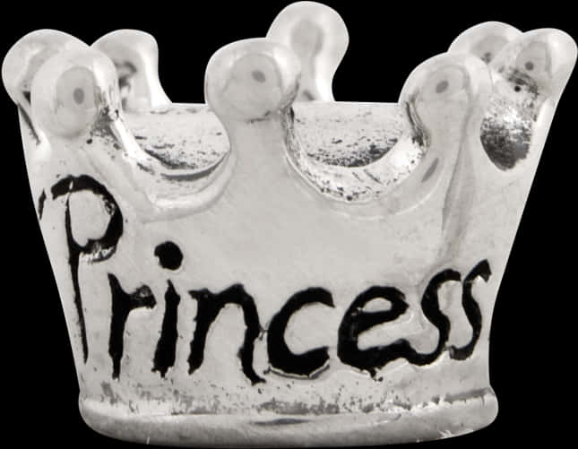 Princess Crown Charm Silver