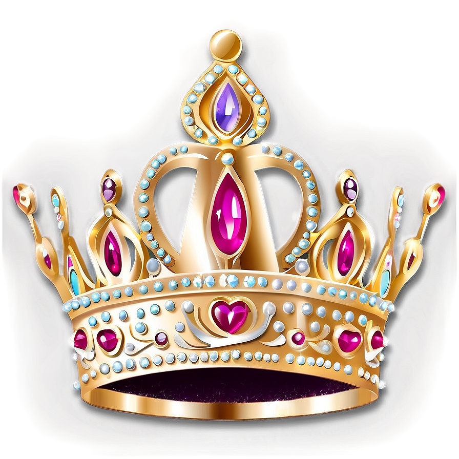 Princess Crown For Cake Topper Png Bsq37