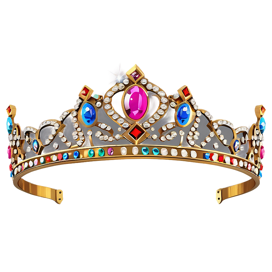 Princess Crown With Gems Png 05252024
