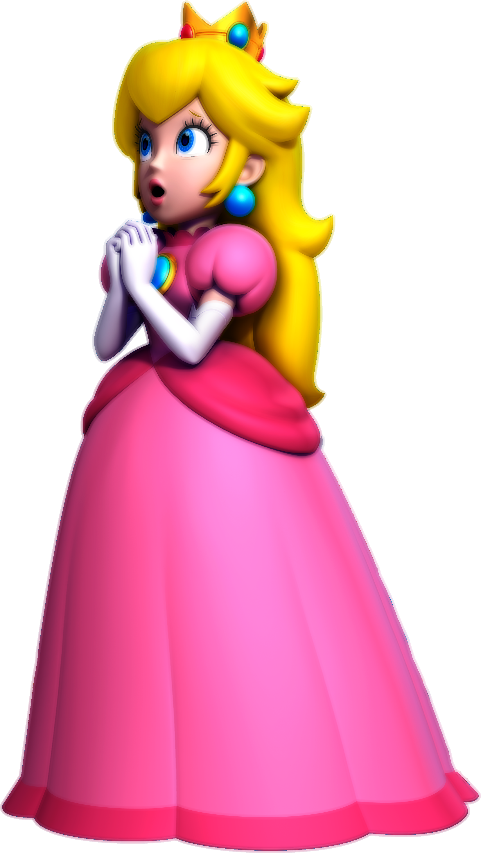 Princess Peach Surprised Pose