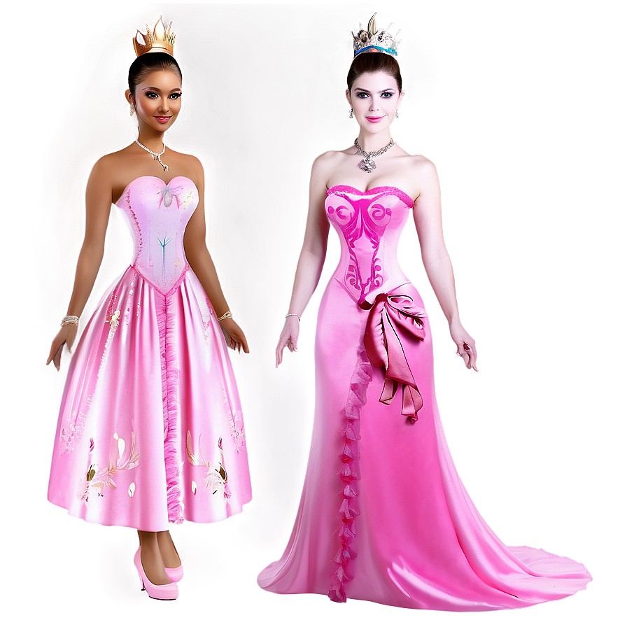 Princess Pink Dress Png Cpk