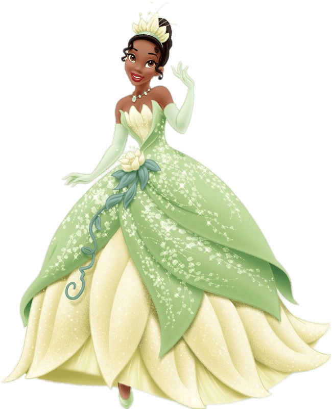 Princess Tiana Elegant Gown