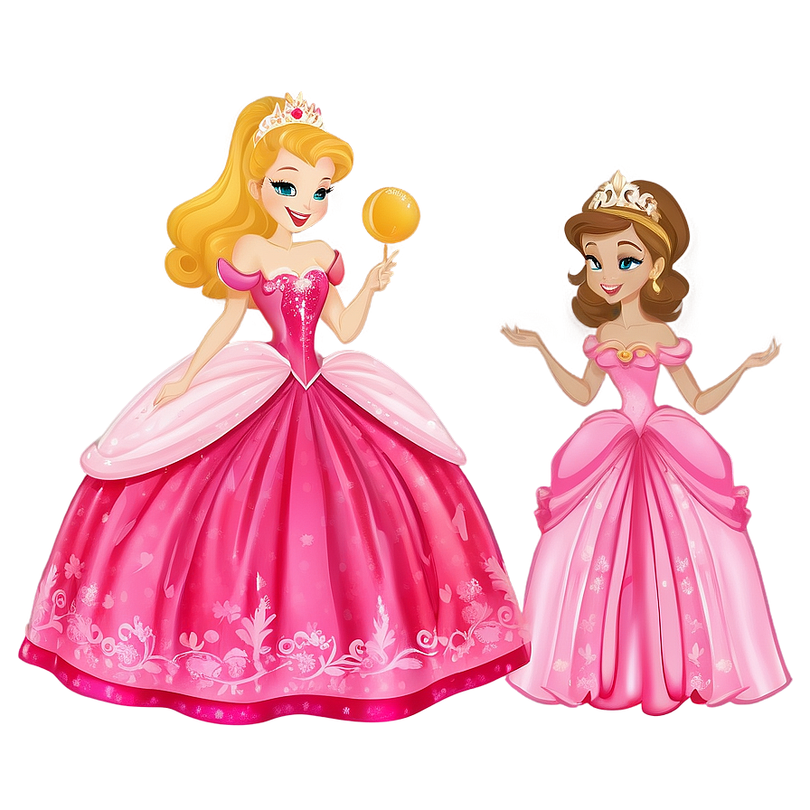 Princesses In Ball Gowns Png 06242024