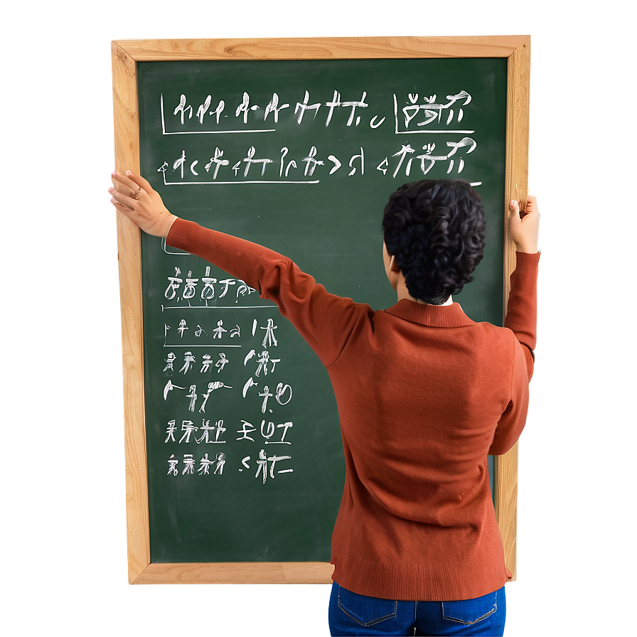 Principal With Chalkboard Png 17