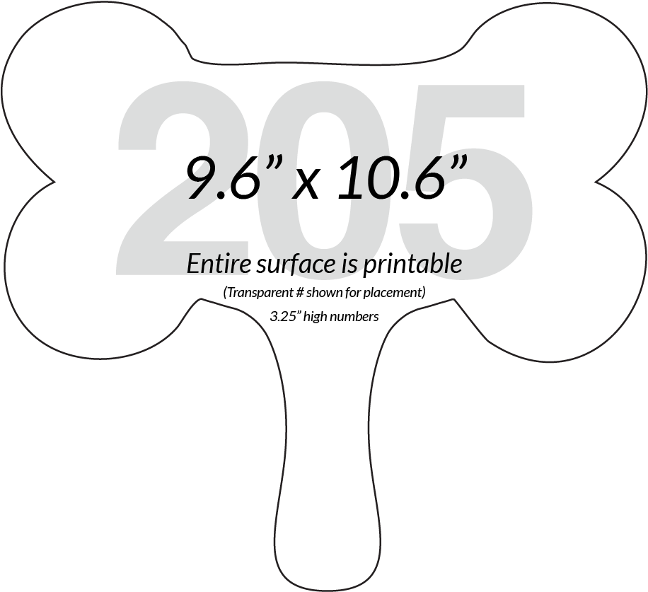 Printable Dog Bone Template Dimensions