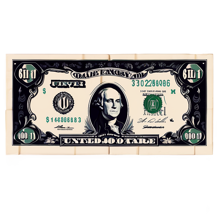 Printable Dollar Bill Template Png Uvc32
