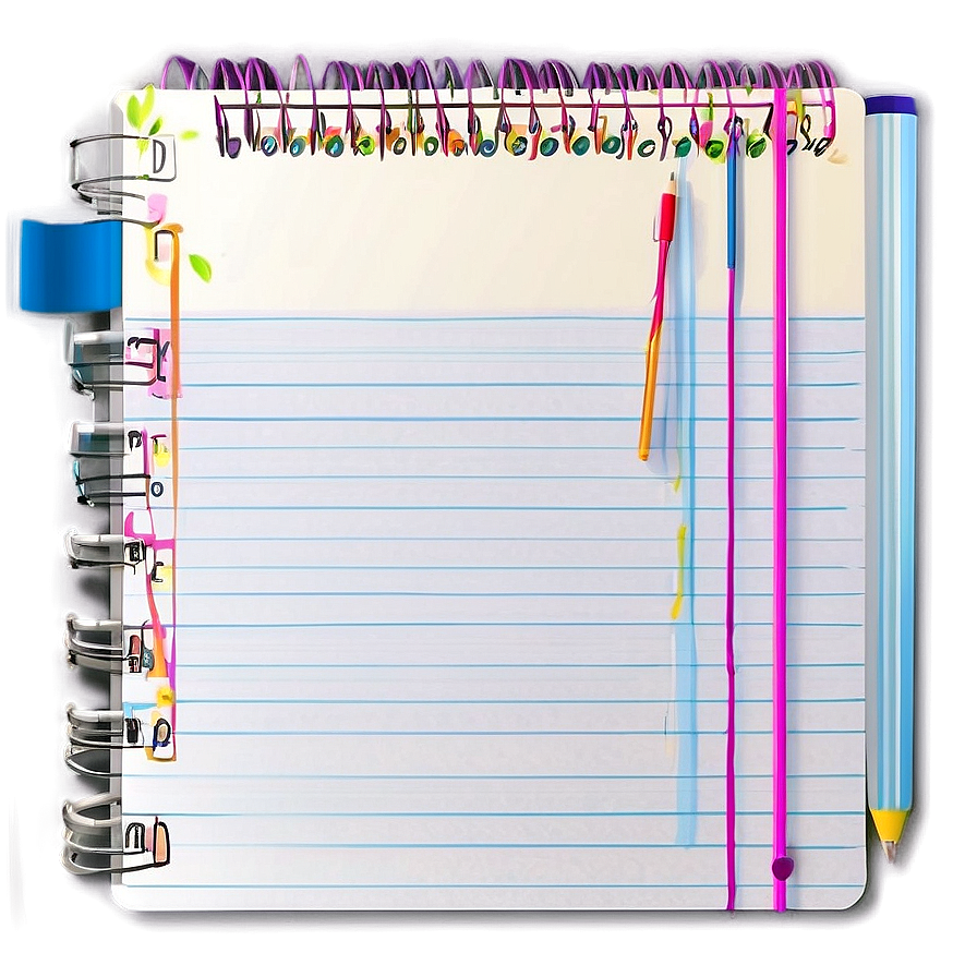 Printable Notebook Paper Design Png 05252024