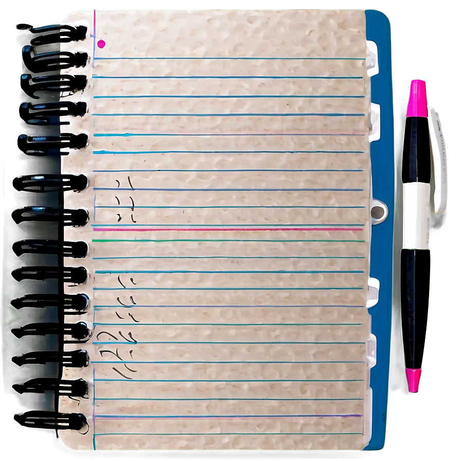 Printable Notebook Paper Design Png Ojf