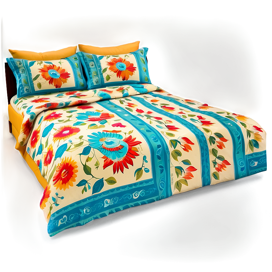 Printed Bed Sheet Png Jvy