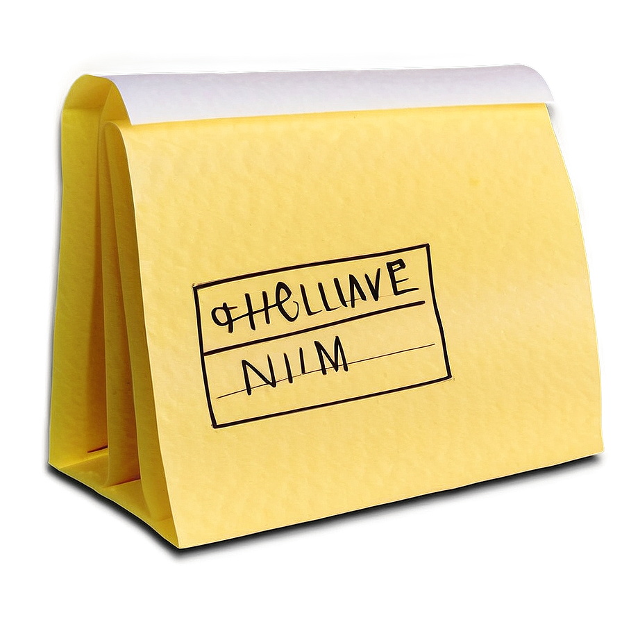 Printed Post It Note Png Rsk