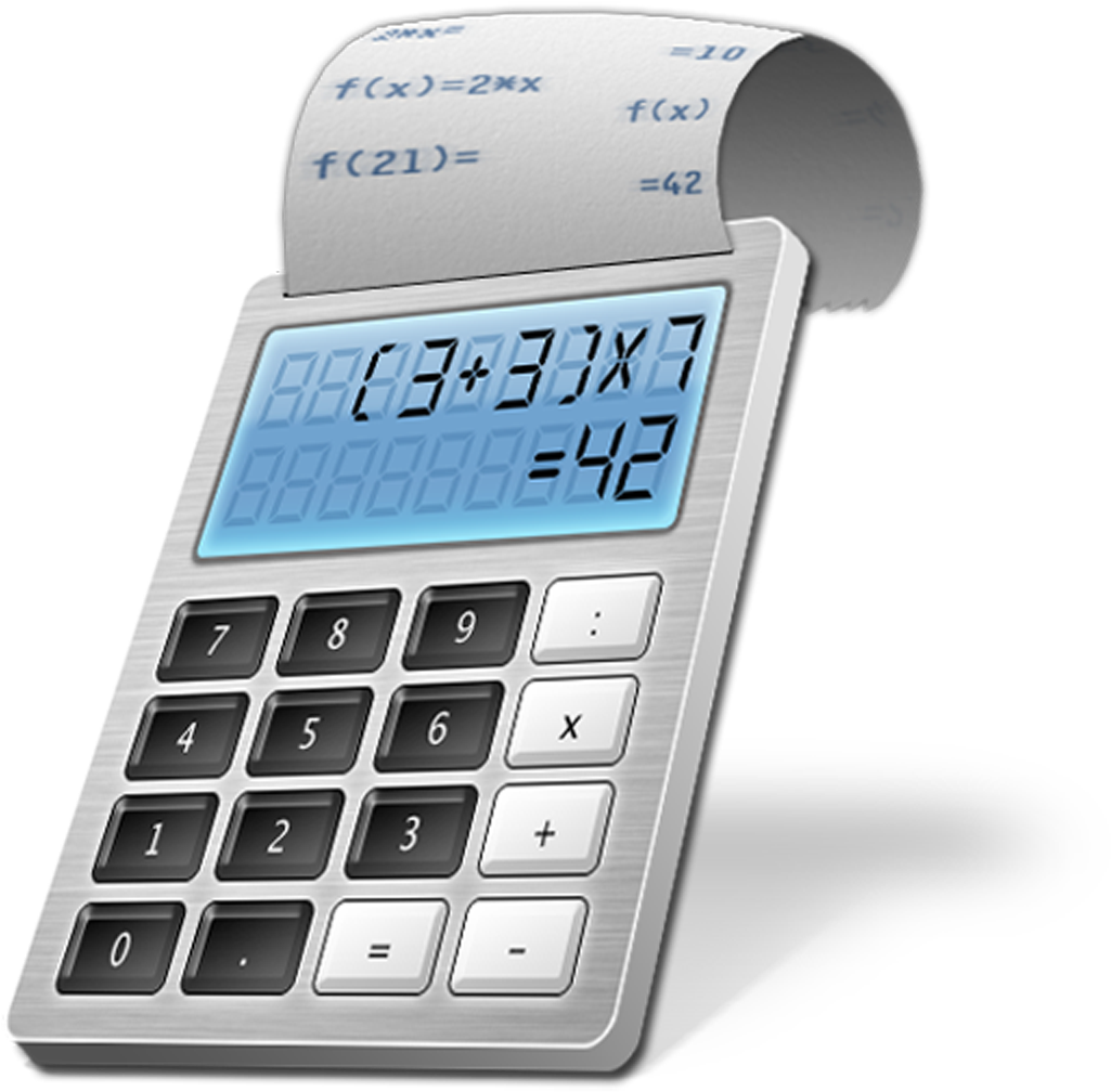 Printed Receipt Calculator Icon
