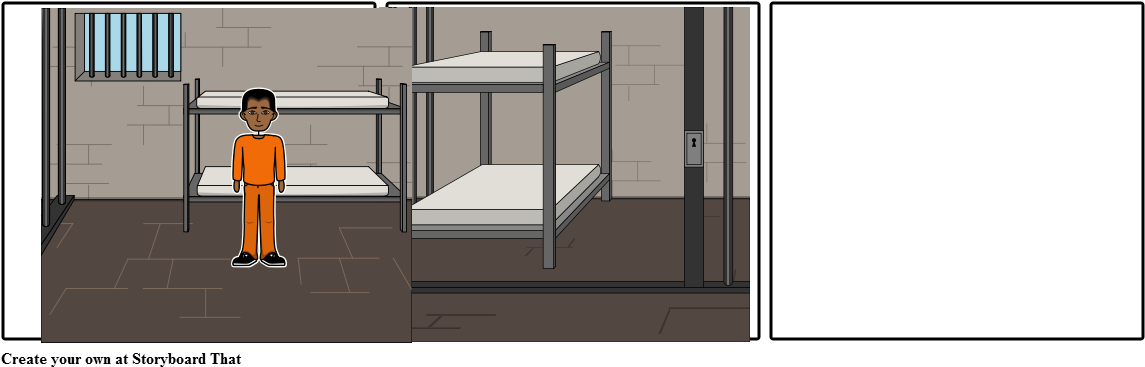 Prisonerin Cell Illustration