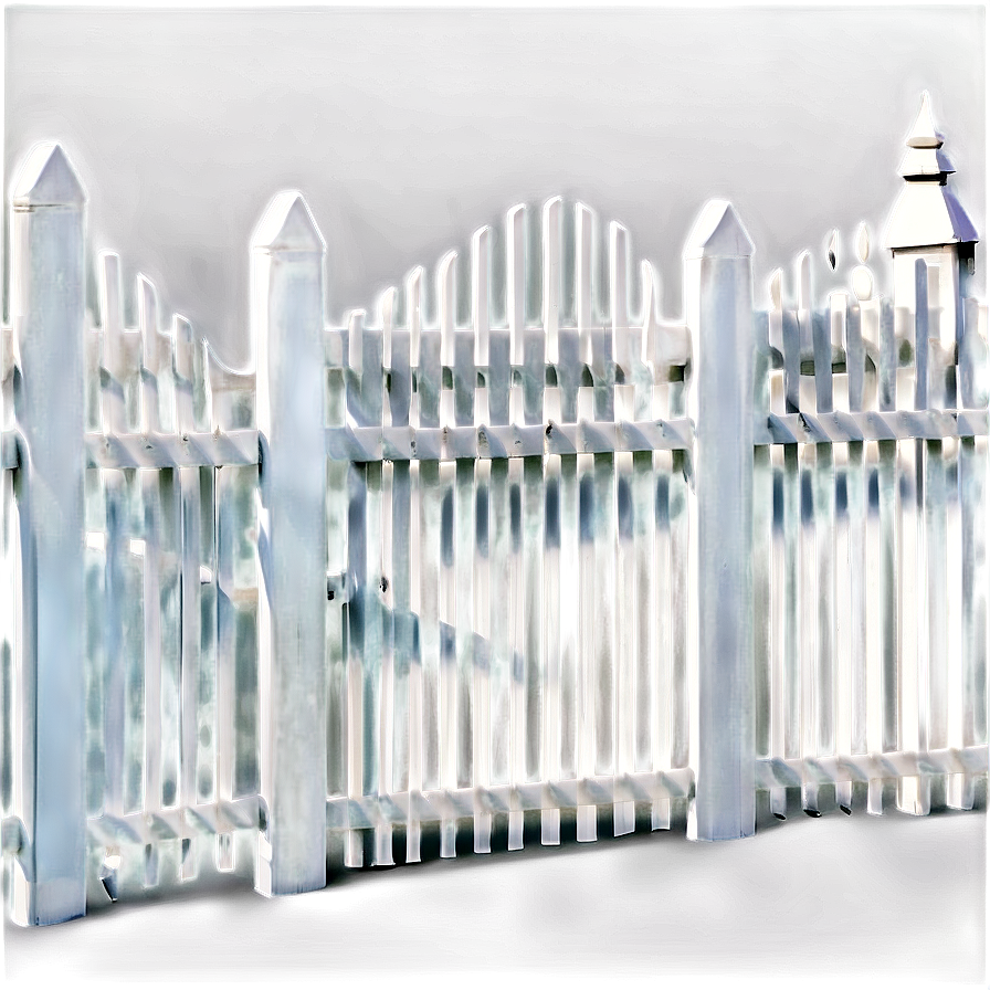 Privacy White Vinyl Fence Png Jki