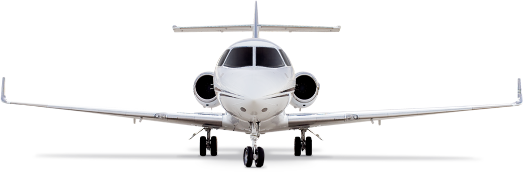 Private Jet Front View