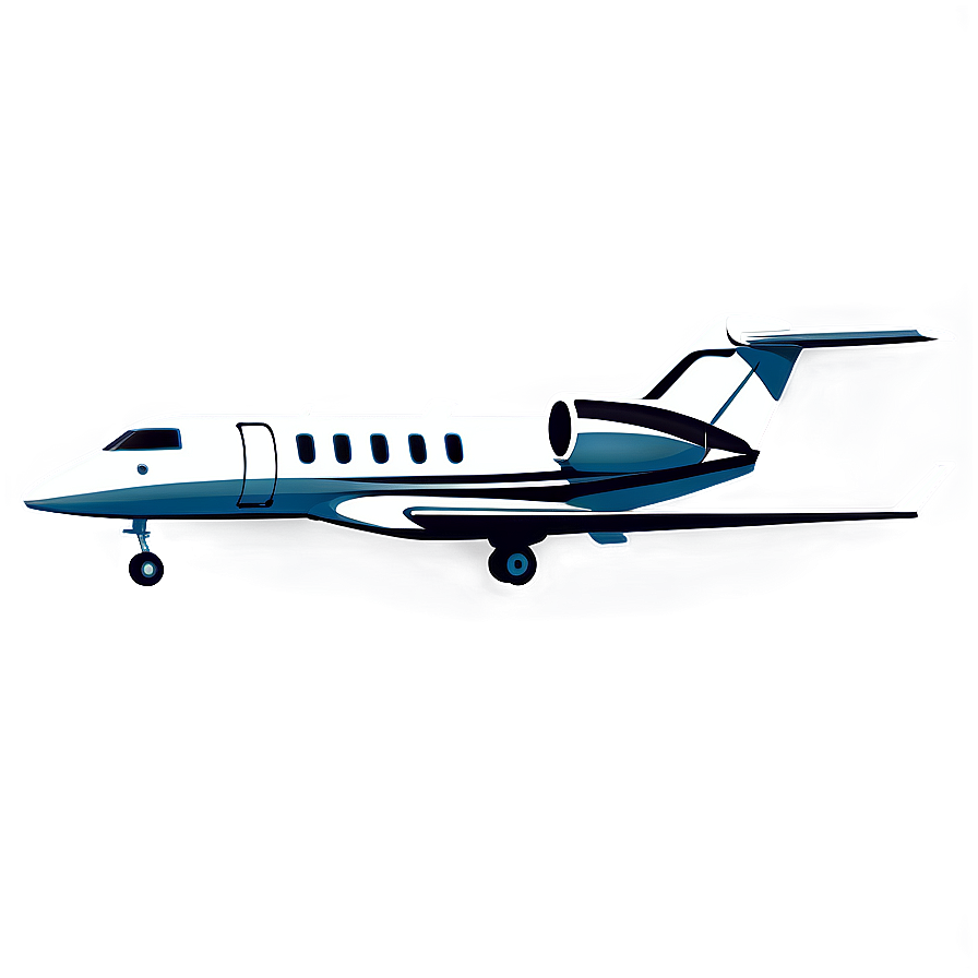 Private Jet Illustration Png 05042024