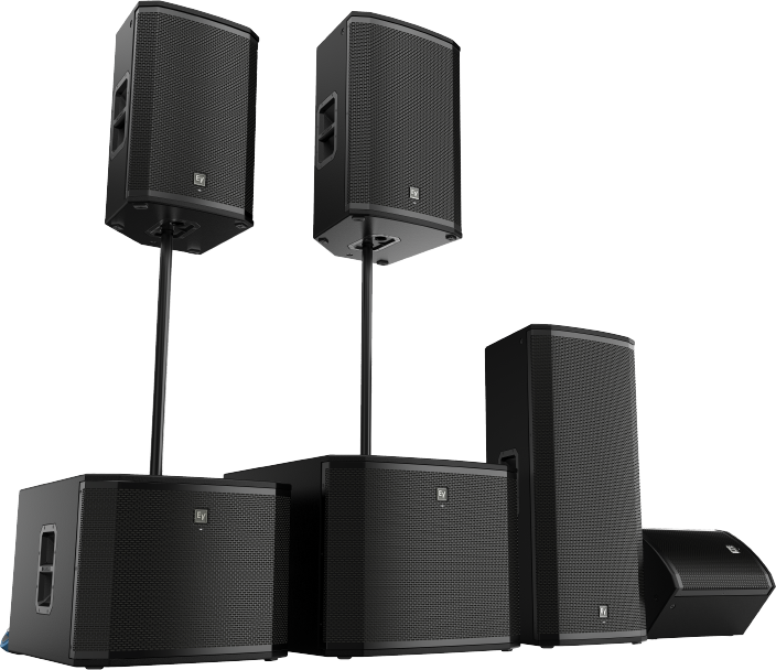 Professional Audio Speakers Setup