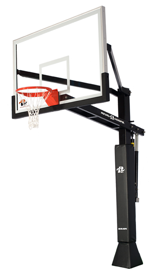 Professional Basketball Hoop Isolated