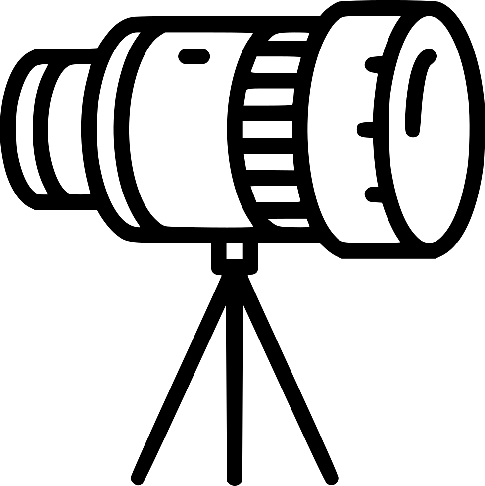 Professional Cameraon Tripod Vector