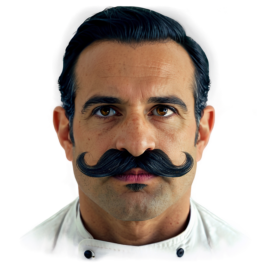 Professional Chef Mustache Png 05042024