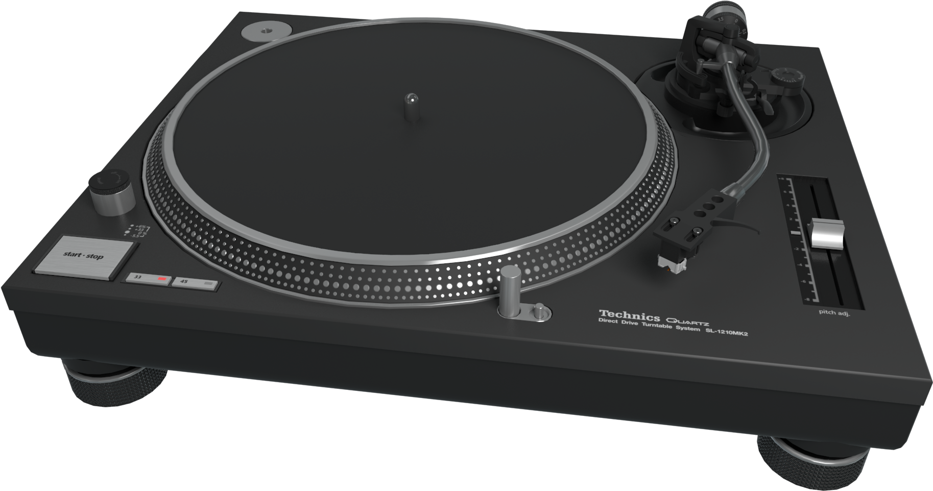 Professional D J Turntable Setup