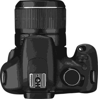 Professional D S L R Camera Top View