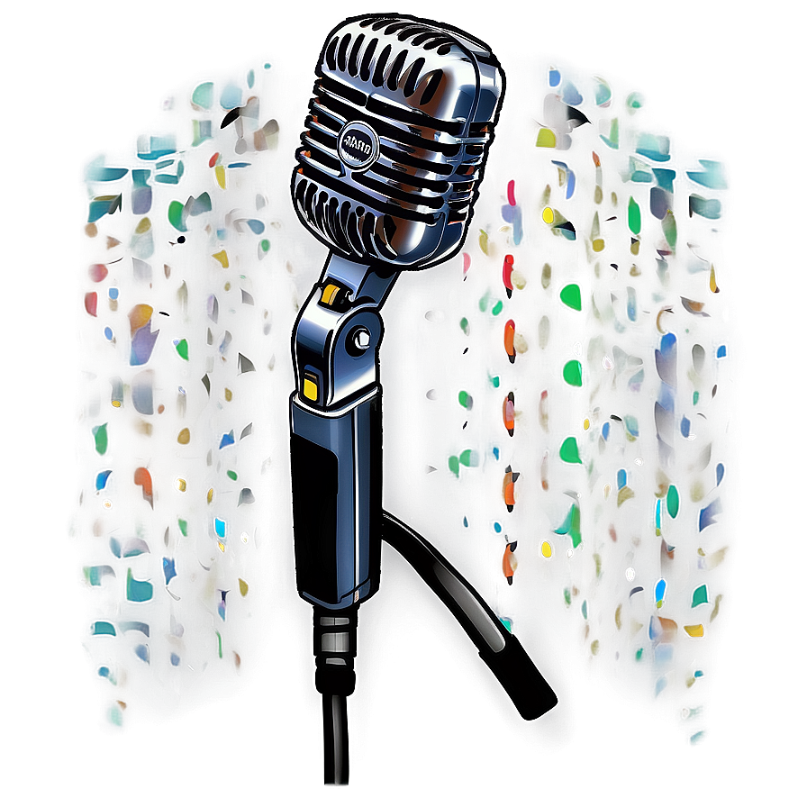 Professional Podcast Microphone Png Qej