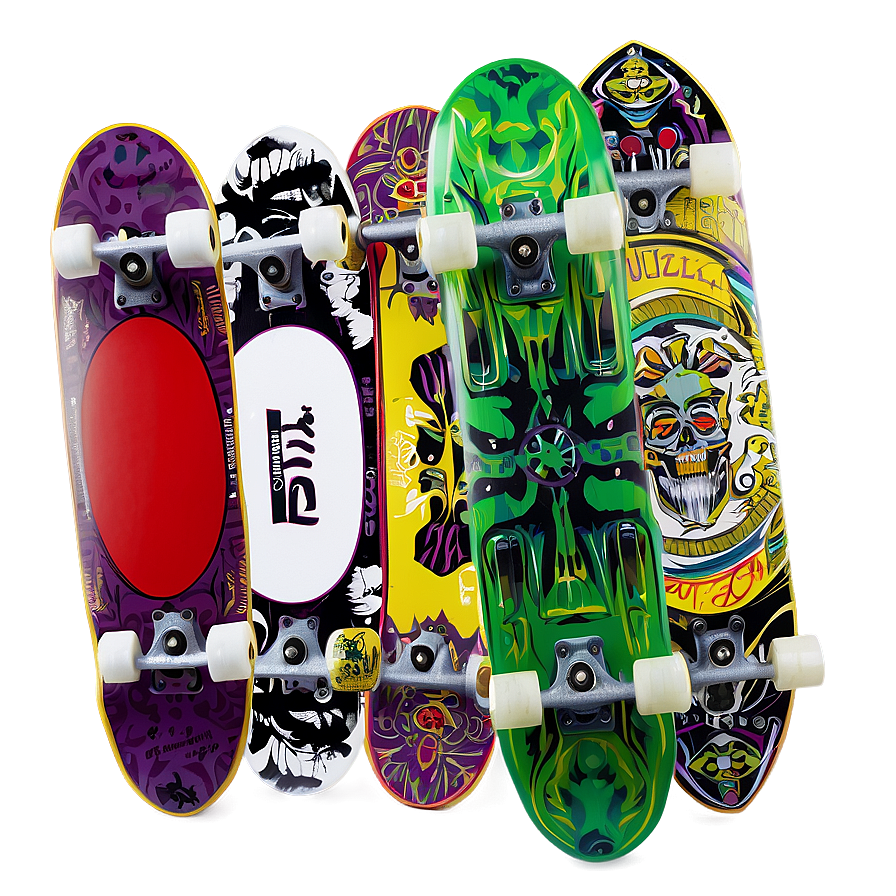 Professional Skateboard Deck Art Png Obr