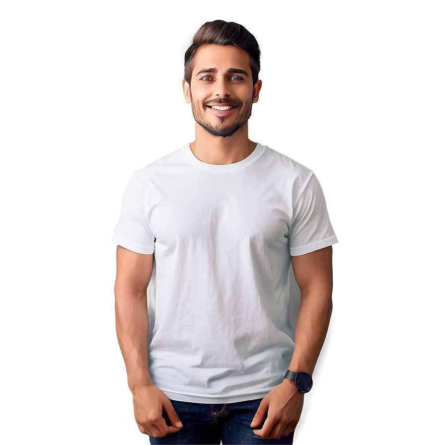 Professional White T-shirt Mockup Png Hfm