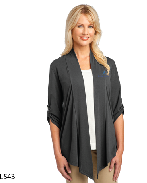 Professional Woman Cardigan Portrait