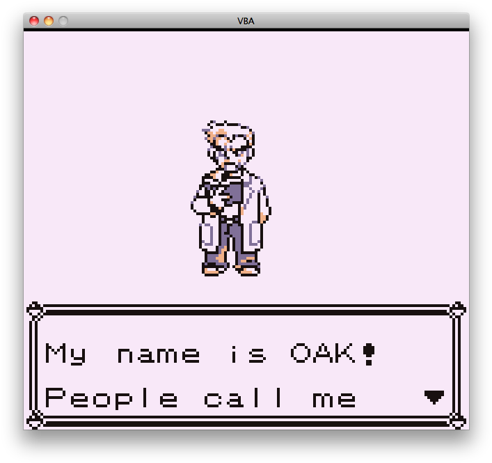 Professor Oak Introduction Pokemon Game