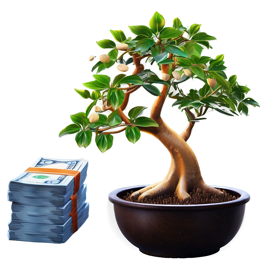 Prosperous Money Tree Image Png 06272024