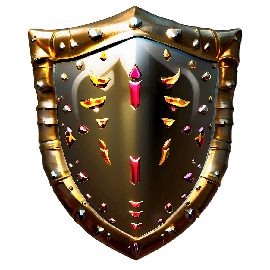 Protector's Gold Shield Png 82